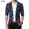 GOUHAI 2017 New Printed Blazers Men M-5XL 6XL Brand Clothes Mens Floral Blazer Masculino Hombre Slim Fit Men Blazer Plus Size
