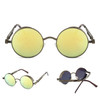 Gothic Steampunk Mens Sunglasses Coating Mirrored Sunglasses Round Circle Sun glasses Retro Vintage Gafas Masculino Sol SG-45 Gothic Steampunk Mens Sunglasses Coating Mirrored Sunglasses Round Circle Sun glasses Retro Vintage Gafas Masculino Sol SG-45