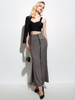 Gothic Long Skirt Women Black Summer Gray Lace-up Slim Trumpet Sheath Casual Vintage Bottom Female Gothic Retro Mermaid Skirts