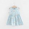 V-TREE summer baby girls dress sleeveless children kids dress cotton sundress for girl fashion clothes 18M-6Year