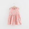 V-TREE summer baby girls dress sleeveless children kids dress cotton sundress for girl fashion clothes 18M-6Year