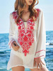V-neck Bohemia Mini Beach Dress