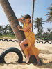 V-neck Backless Split-side Maxi Dress V-neck Backless Split-side Maxi Dress