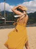 V-neck Backless Split-side Maxi Dress V-neck Backless Split-side Maxi Dress