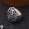 Triquetra Trinity Knot Ring With Runes Triquetra Trinity Knot Ring With Runes