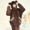Uwback 2017 Winter Brand Flannel Pajamas Sets For Women Bear Sleepwear Set For Couple Coral Fleece Nightwear Female OB271 Uwback 2017 Winter Brand Flannel Pajamas Sets For Women Bear Sleepwear Set For Couple Coral Fleece Nightwear Female OB271