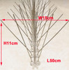 UV Proof Stainless STEEL Bird Spikes,5 Row Extra Wide Bird Spikes-Set of 1(50cm)