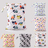 Useful Waterproof Reusable Zipper Baby Cloth Diaper Wet Dry Bag Swimer Tote Double Zipper