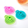 Useful High Quality 1Pc New Mini Silicone Gel Foldable Collapsible Style Funnel Hopper Kitchen Cooking Tools