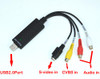 USB Video Capture Adapter TV DVD VHS Captura de v deo Card Audio AV for Computer TV Camera USB 2.0 Easiercap DC60 UTV007