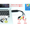 USB Video Capture Adapter TV DVD VHS Captura de v deo Card Audio AV for Computer TV Camera USB 2.0 Easiercap DC60 UTV007