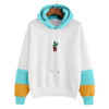 Cactus Kawaii Clothing Striped Pullover Woman Hoodies Loose Sweatshirt 2017 New Brands Design Harajuku Hoodies Hoddie#121