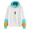 Cactus Kawaii Clothing Striped Pullover Woman Hoodies Loose Sweatshirt 2017 New Brands Design Harajuku Hoodies Hoddie#121