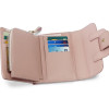 BVLRIGA Small Women Wallet Female Purse Ladies Artificial Leather Wallet Women Pink Credit Card Holder Coin Purse Clutch Walet