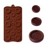 Button Shaped 3D Silicone Mold DIY Fondant Mold Baking Tool Chocolate Cookies Pastry Candy Jelly Kitchen Tool moule silicone