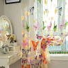 Butterfly Printed Tulle Voile Door Window Balcony Sheer Panel Screen Curtain New Arrival