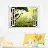 3D fake window landscape Wall Stickers