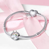 DIY Charm 925 Sterling Silver Epoxy Rainbow Unicorn Beads Bracelet