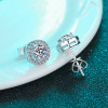Round Cut Moissanite Diamond Classis Stud Earrings