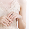 Round Cut Moissanite Diamond Crown Ring