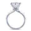 14K/18K Gold Round Cut 3ct Moissanite Diamond Classic Ring