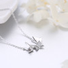 925 Sterling Silver Butterfly Style Fashion Necklace