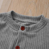 Girls Button Solid Long Sleeve Cardigan Sweaters Girls Wholesale Clothes