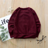 Girls Button Solid Long Sleeve Cardigan Sweaters Girls Wholesale Clothes