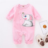 Baby Girls Elephant Long Sleeve Romper Wholesale Baby Clothes Bulk