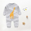 Baby Giraffe Animal Print Long-sleeve Romper