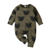 Baby Cartoon Animal Printed Long Sleeve Casual Rompers