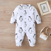 Baby Cartoon Animal Printed Long Sleeve Casual Rompers