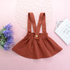 Girls Solid Color Casual Suspender Skirt Wholesale Boutique Kid Clothing Girls Solid Color Casual Suspender Skirt Wholesale Boutique Kid Clothing