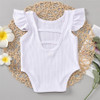 Baby Girls Summer Sleeveless Solid Color Romper Baby Wholesale Clothing