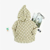 Girls Polka Dot Long Sleeve Zipper Hooded Jackets