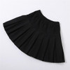 Girls Solid Turtleneck Long Sleeve Top & Pleated Skirt Wholesale Girl Clothing