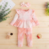 Girls Long Sleeve Tie Dye Top & Pants & Headband Girls Clothing Wholesalers Girls Long Sleeve Tie Dye Top & Pants & Headband Girls Clothing Wholesalers