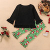 Girls Letter Printed Christmas Top & Bell Trousers Toddler Girls Wholesale