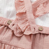 Girls Solid Color Long Sleeve Top & Suspender Skirt & Headband Baby Girl Wholesale