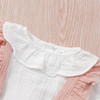 Girls Solid Color Long Sleeve Top & Suspender Skirt & Headband Baby Girl Wholesale