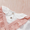Girls Solid Color Long Sleeve Top & Suspender Skirt & Headband Baby Girl Wholesale