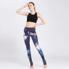 2019 Gym Women Fitness Yoga Pants Slim High waist Sport Leggings Elastic Romantic Printed Long Tights for Running Tummy Control