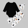 Baby Boy Friends Printed Long-Sleeve Romper & Printed Pants & Hat Baby Clothes Warehouse