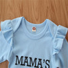 Baby Girls Printed Letter Casual Romper&Pants&Headband Baby Wholesale Clothes