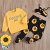 Baby Mama's Girl Long Sleeve Top & Sunflower Pants & Headband Baby Boutique Wholesale Baby Mama's Girl Long Sleeve Top & Sunflower Pants & Headband Baby Boutique Wholesale