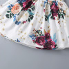 Baby Girls Long Sleeve Top & Floral Allover Print Suspender Skirt