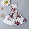 Baby Girls Long Sleeve Top & Floral Allover Print Suspender Skirt