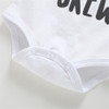 Baby Long Sleeve Letter Print Casual Romper & Pants & Hat