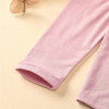 Girls Solid Long Sleeve Top & PU Skirt Wholesale Girls Clothes