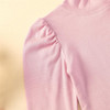 Girls Solid Long Sleeve Top & PU Skirt Wholesale Girls Clothes